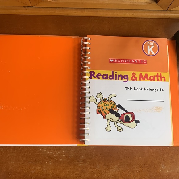 Scholastic grade PRE-K Reading & Math hard cover work book over 300 pages - Picture 2 of 8